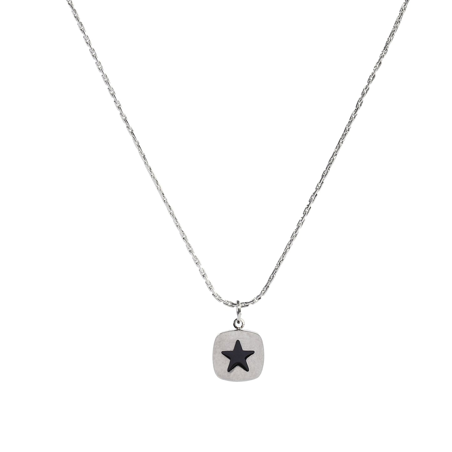 Bold Black Star Necklace