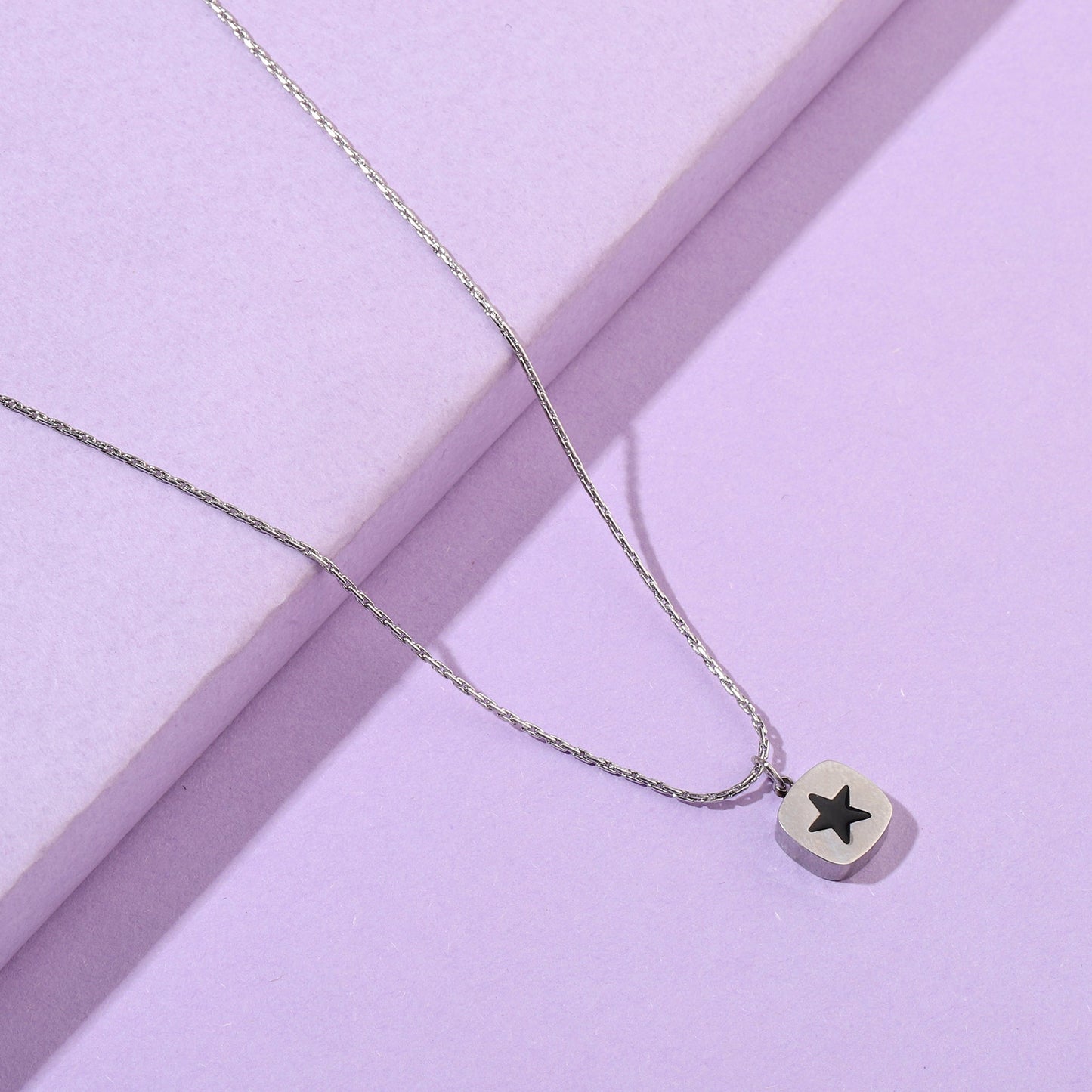 Bold Black Star Necklace