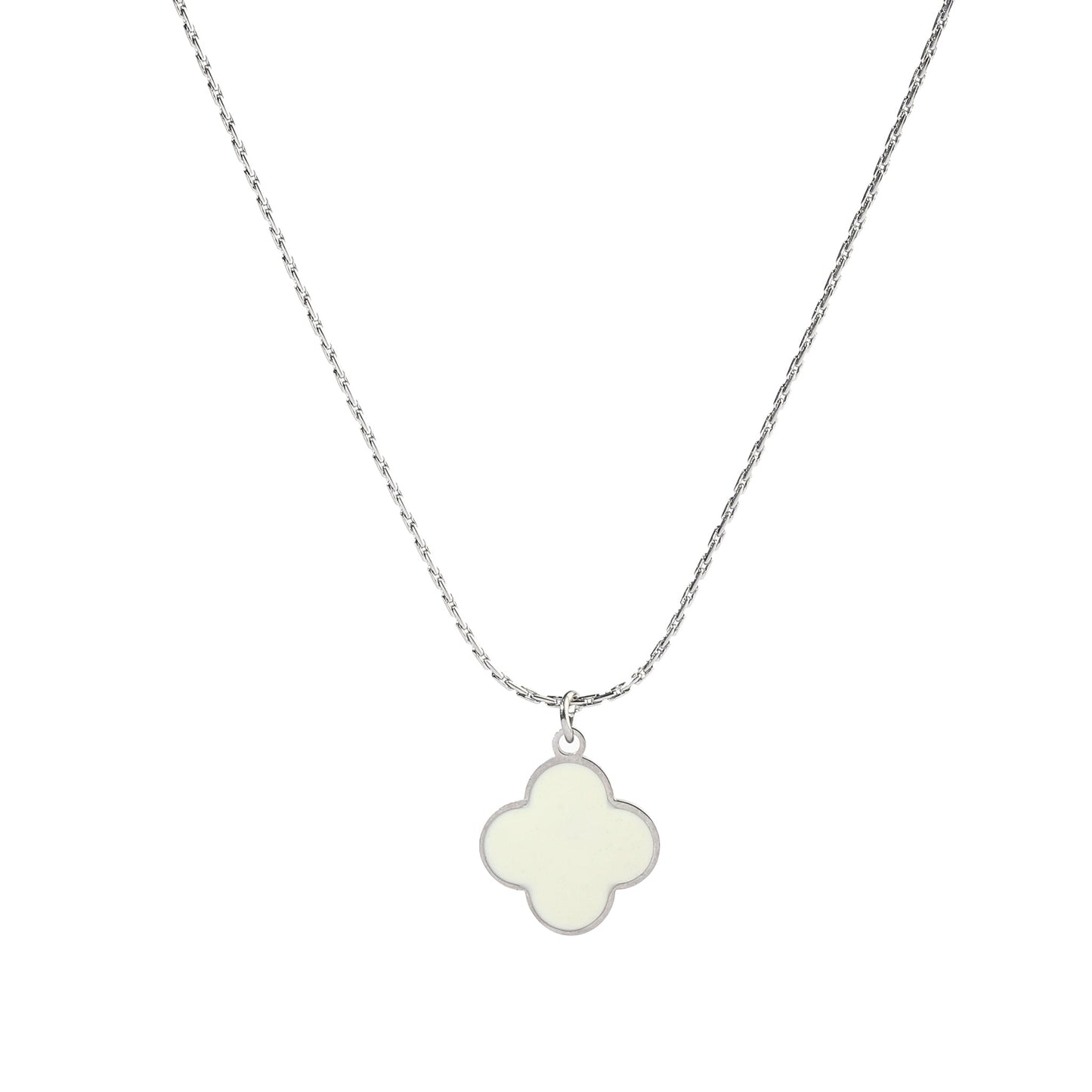 Vanilla Clover Silver Necklace