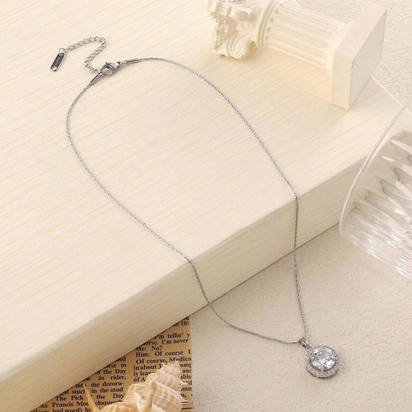 The Solitaire Silver Necklace