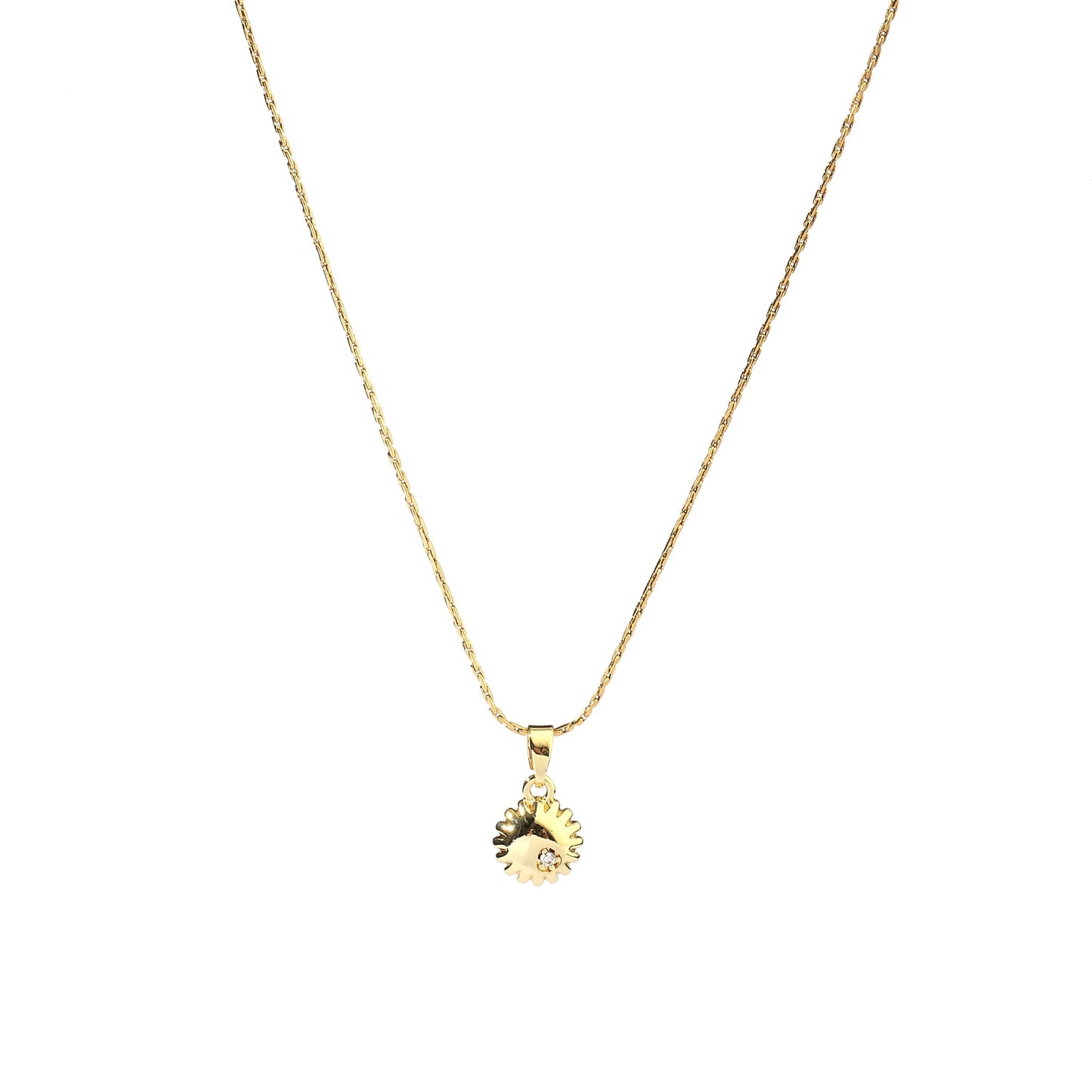 Bubble Sun Gold Necklace