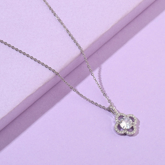 Bauble Crystal Clover Necklace