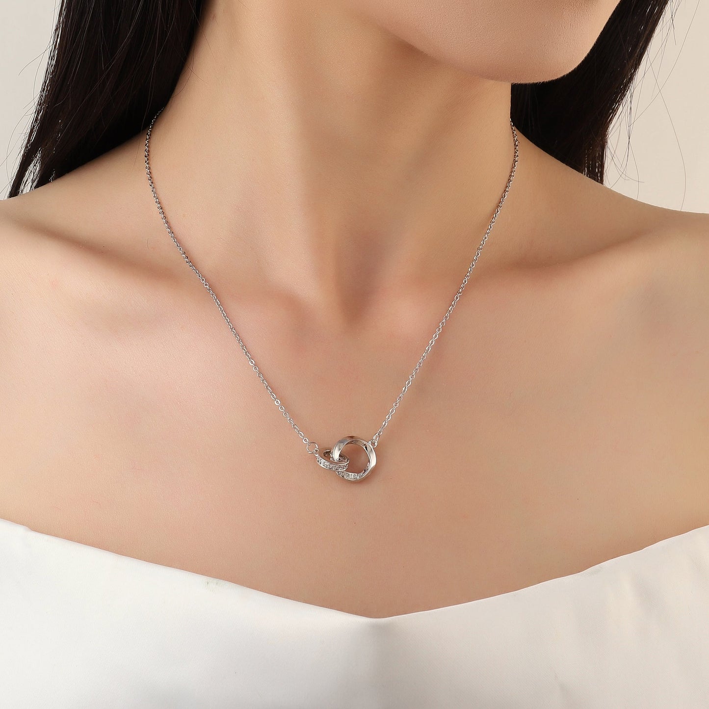 Blyana Two Loop Ring Necklace