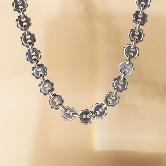 Celestial Chain Silver Necklace