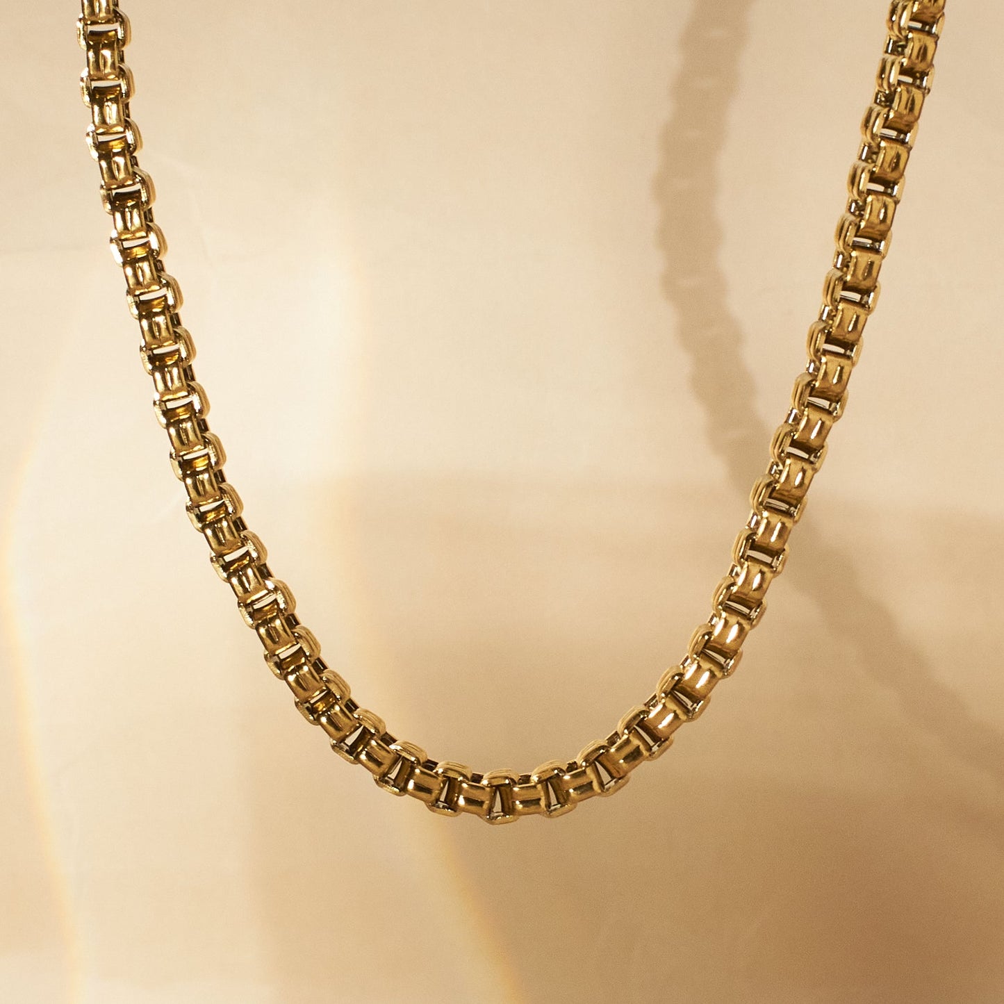 Bold Link Gold Necklace