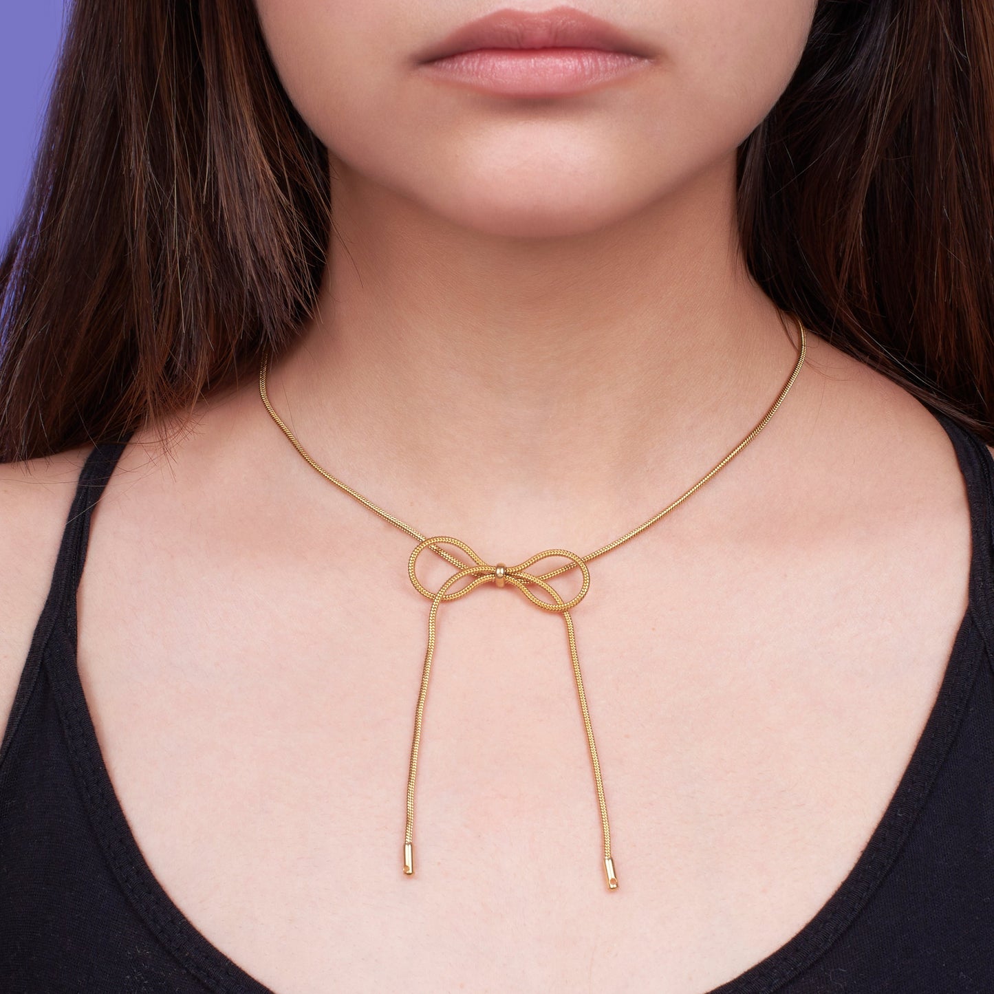 Chic Bow Gold Pendant