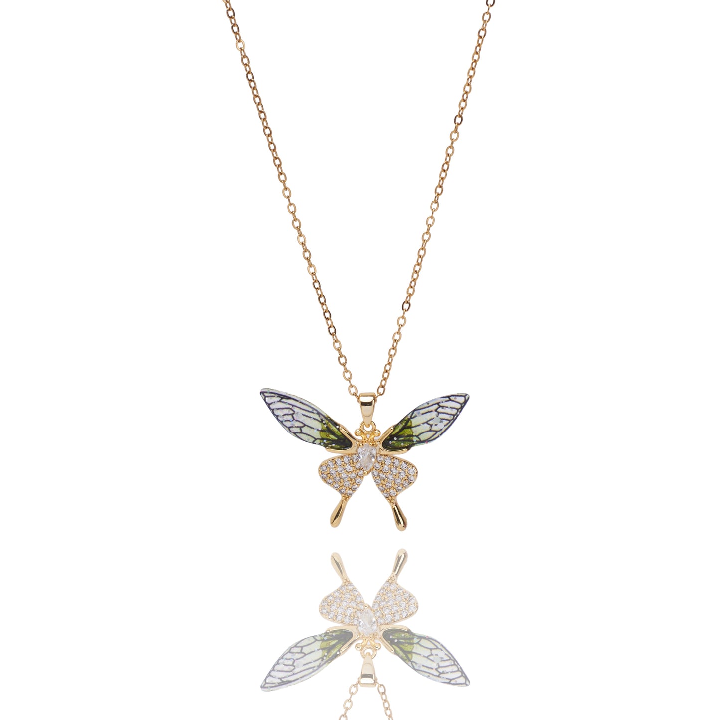 Butterfly Bliss  Gold Necklace