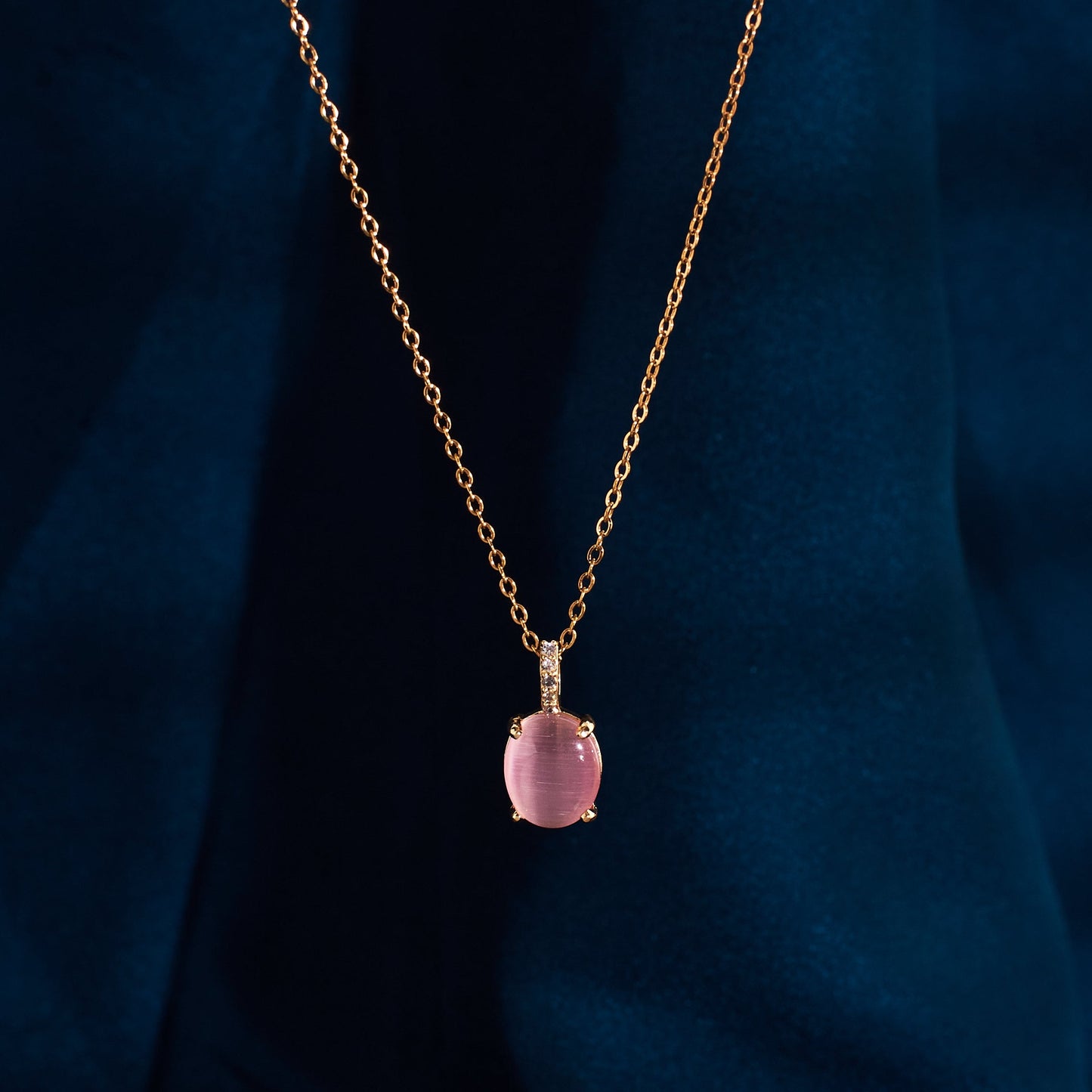 Blush Opal Gold Necklace