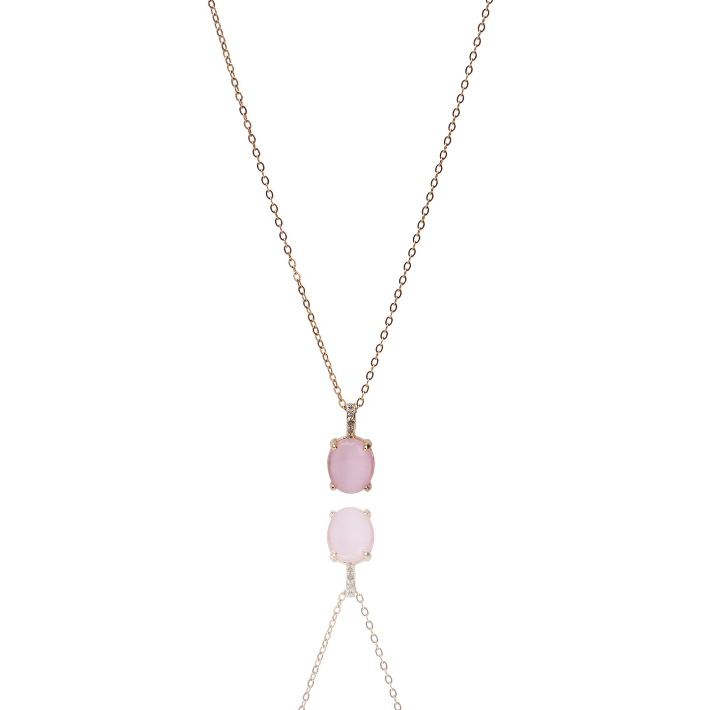 Blush Opal Gold Necklace