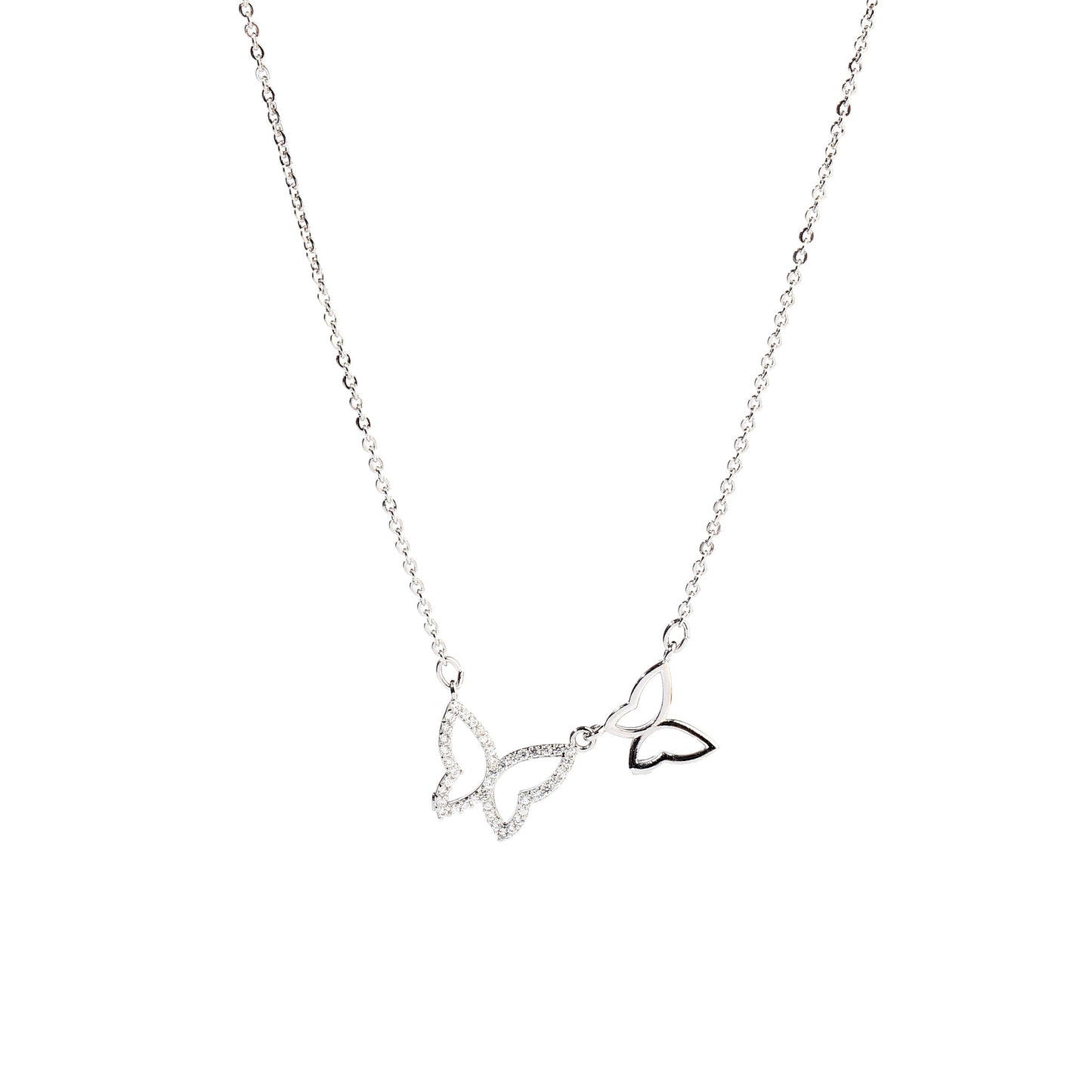 Wings of Love Silver Necklace