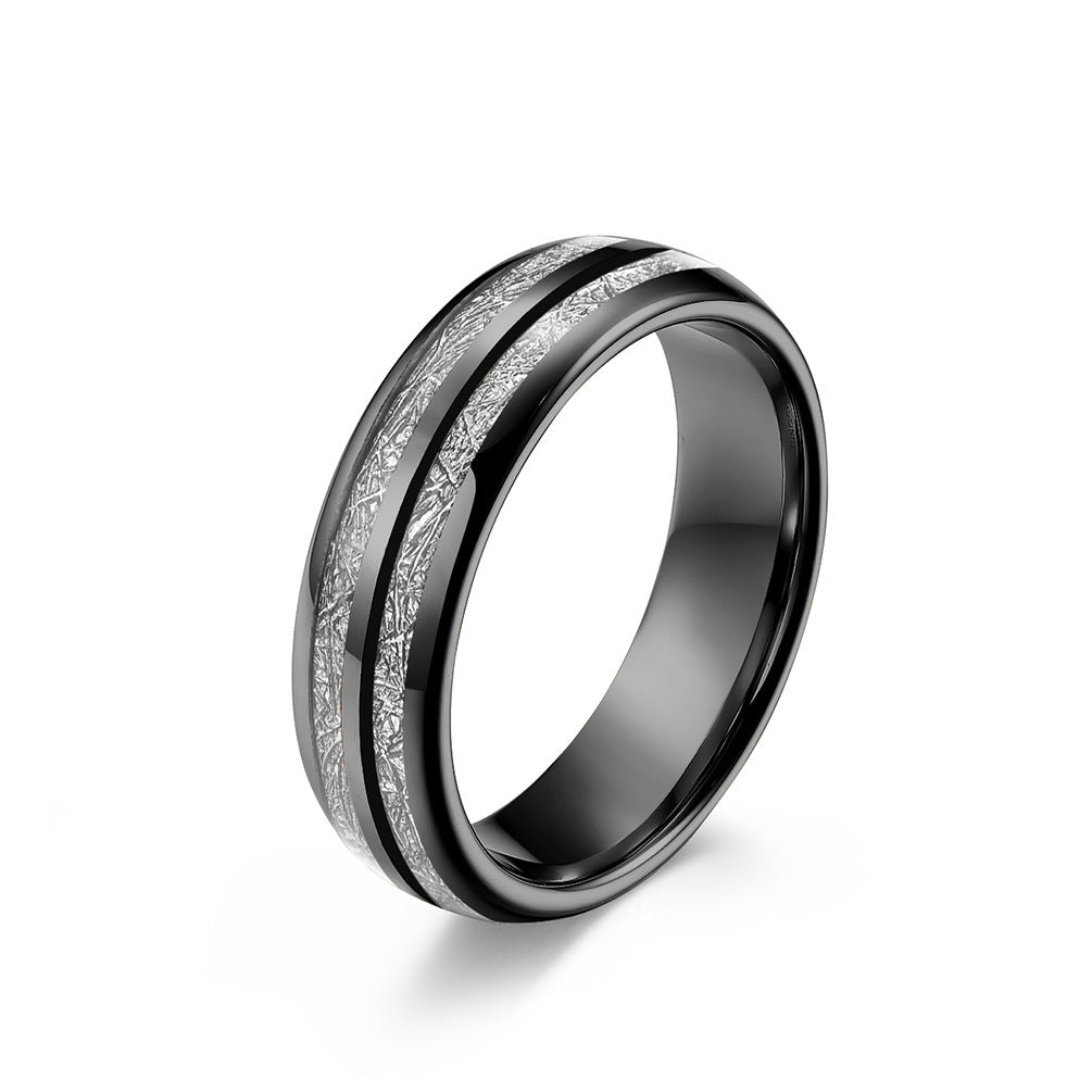 Black Engraved Minimal Band