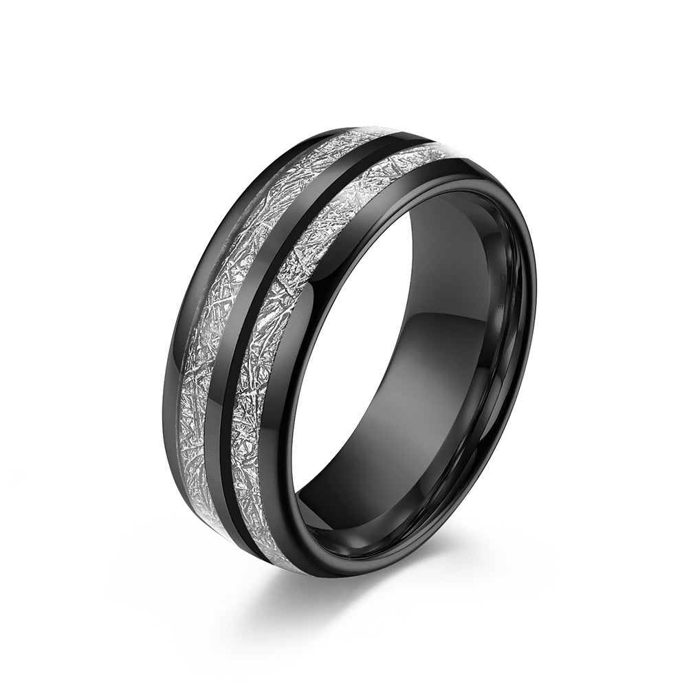 Black Engraved Minimal Band