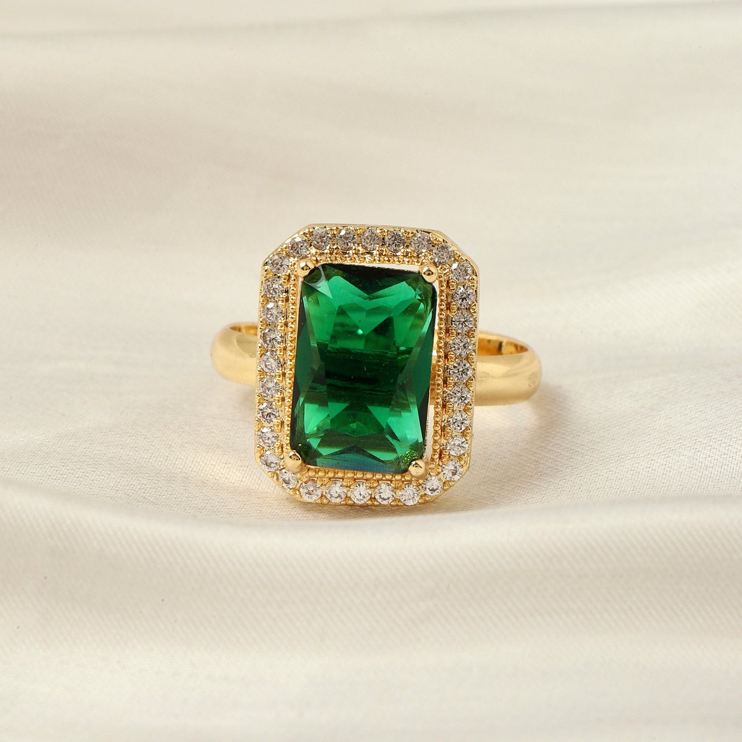 Artemisia Emerald Solitaire Ring