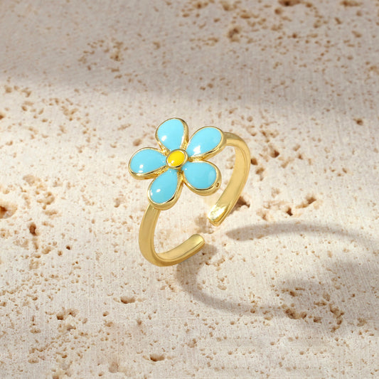 Blue Bud Ring