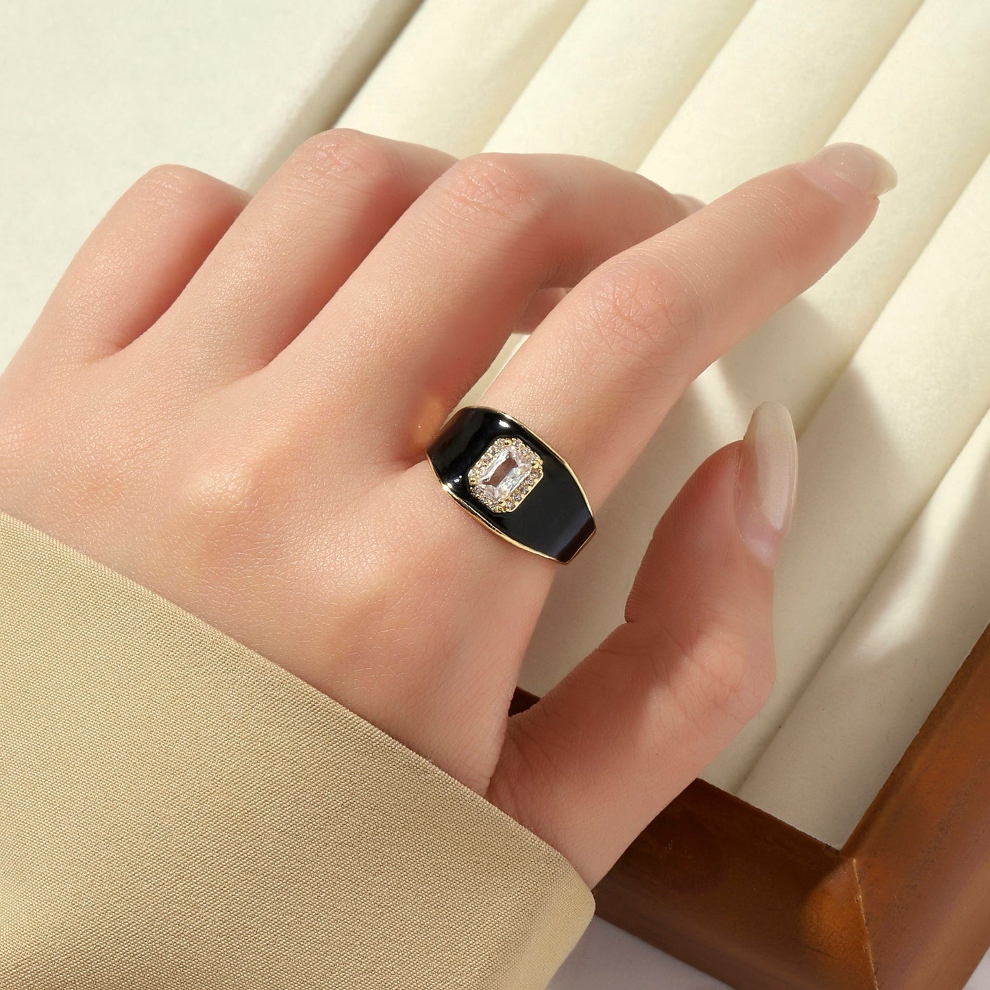 Bold Black Ring