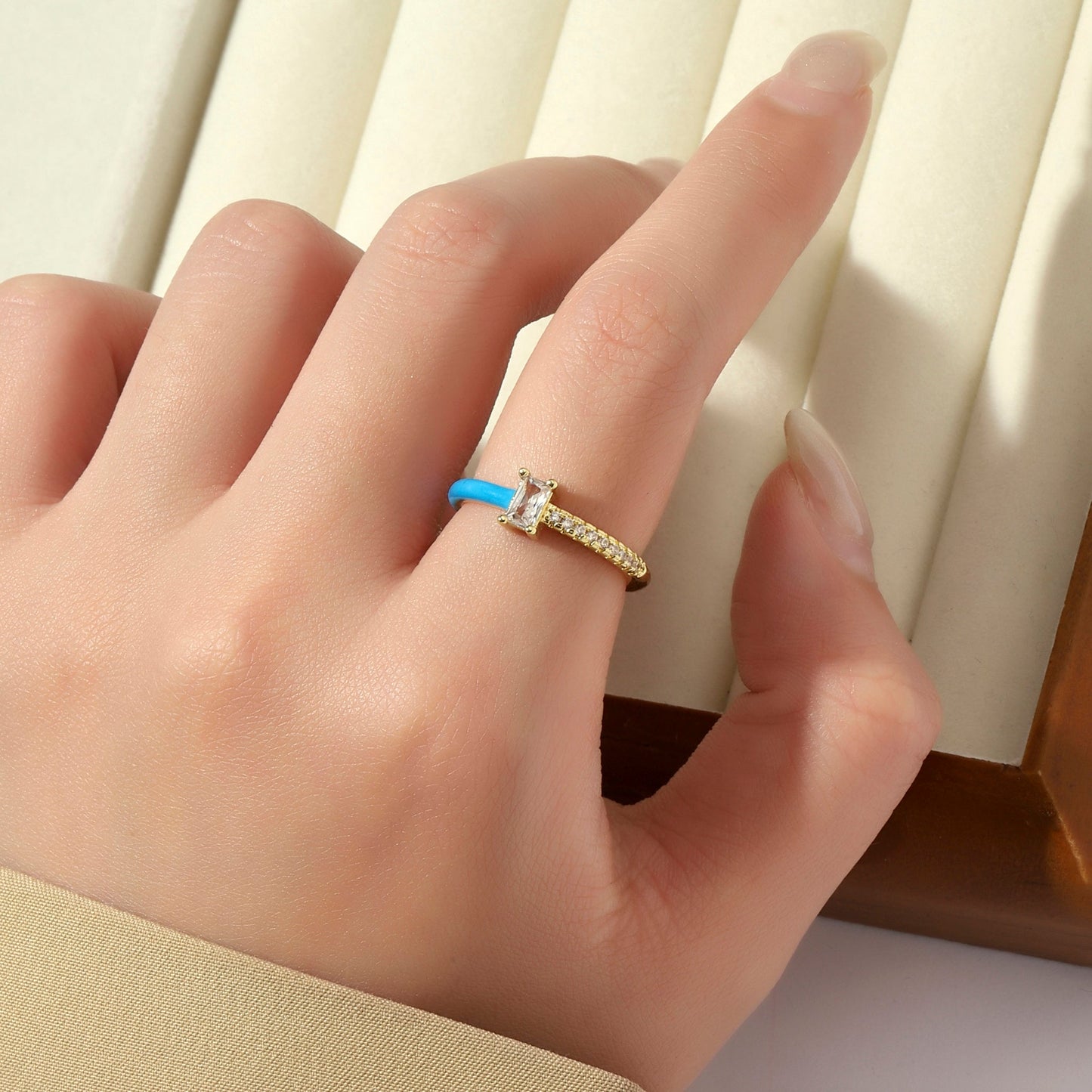 Chroma Sparkle Ring - Blue