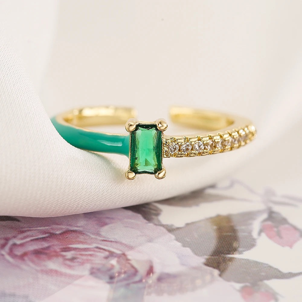 Chroma Sparkle Ring - Green