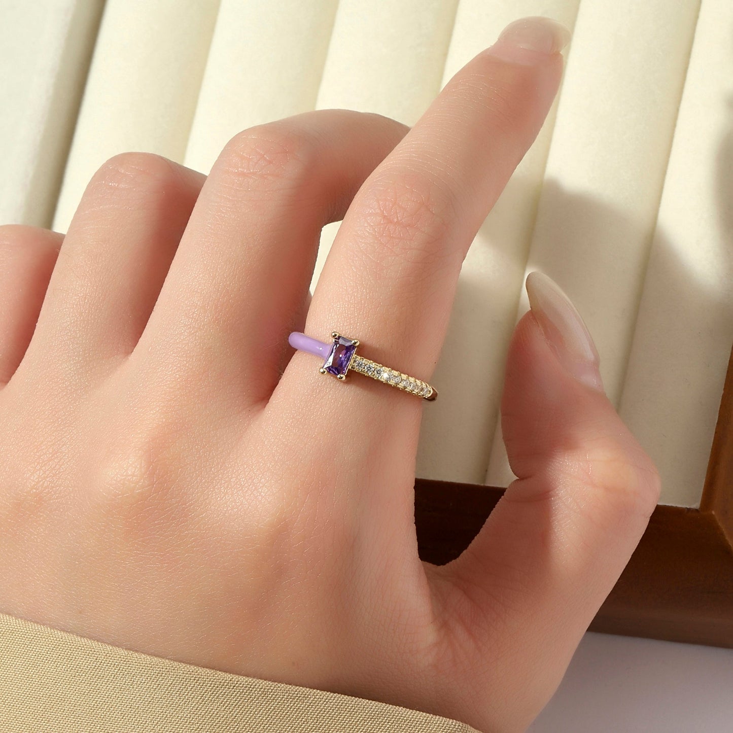 Chroma Sparkle Ring - Lilac