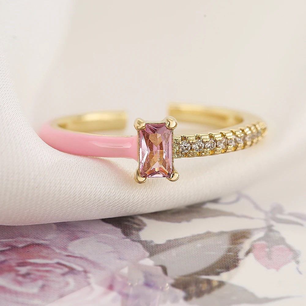 Chroma Sparkle Ring - Pink