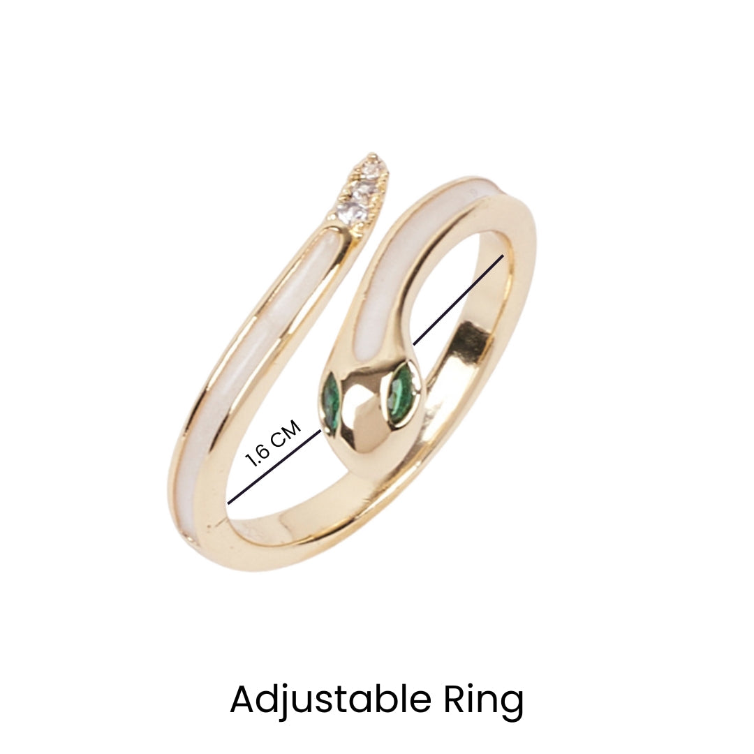 Alys Green Gold Ring