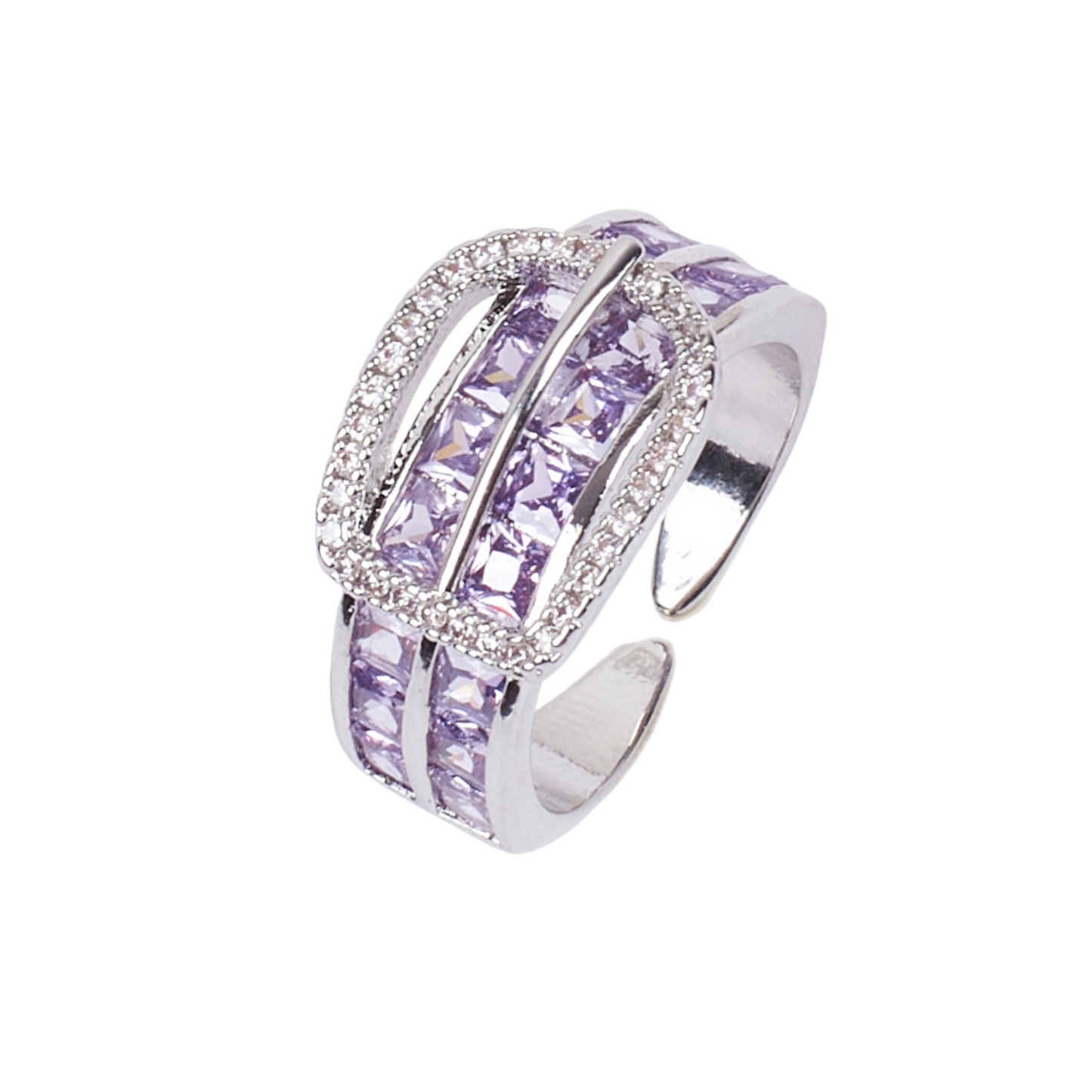 Cherish Crystal Silver Ring