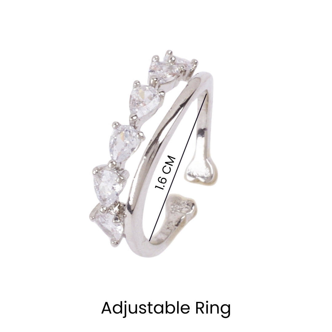 Brilliance Diamond Silver Ring