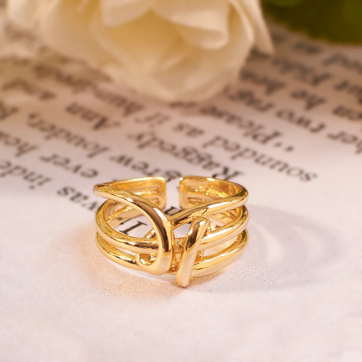 Baroque Gold Ring