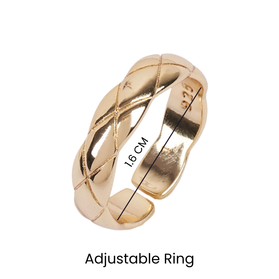 Verben Swirl Gold Ring