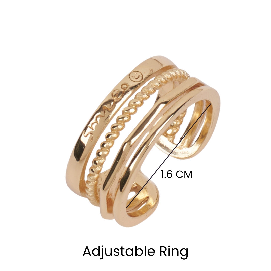 Cassandra Broad Gold Ring