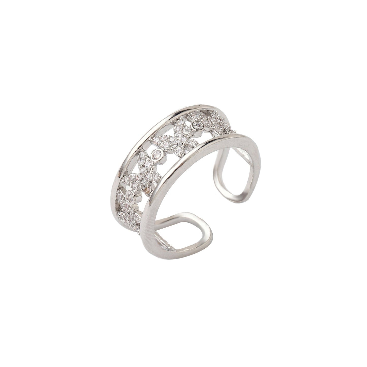 Callista Broad Silver Ring