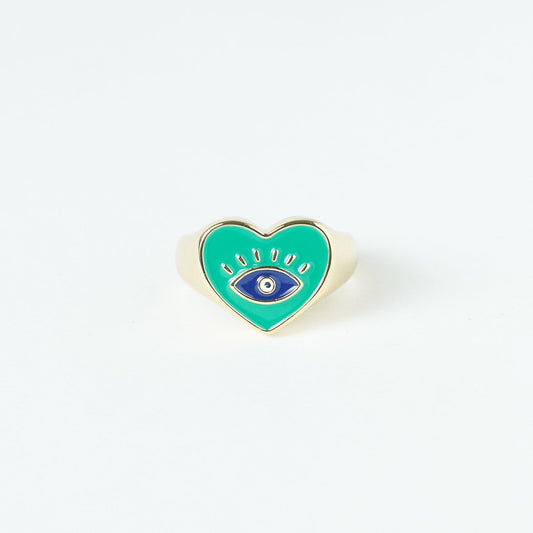 Bella Evil Eye Love Ring