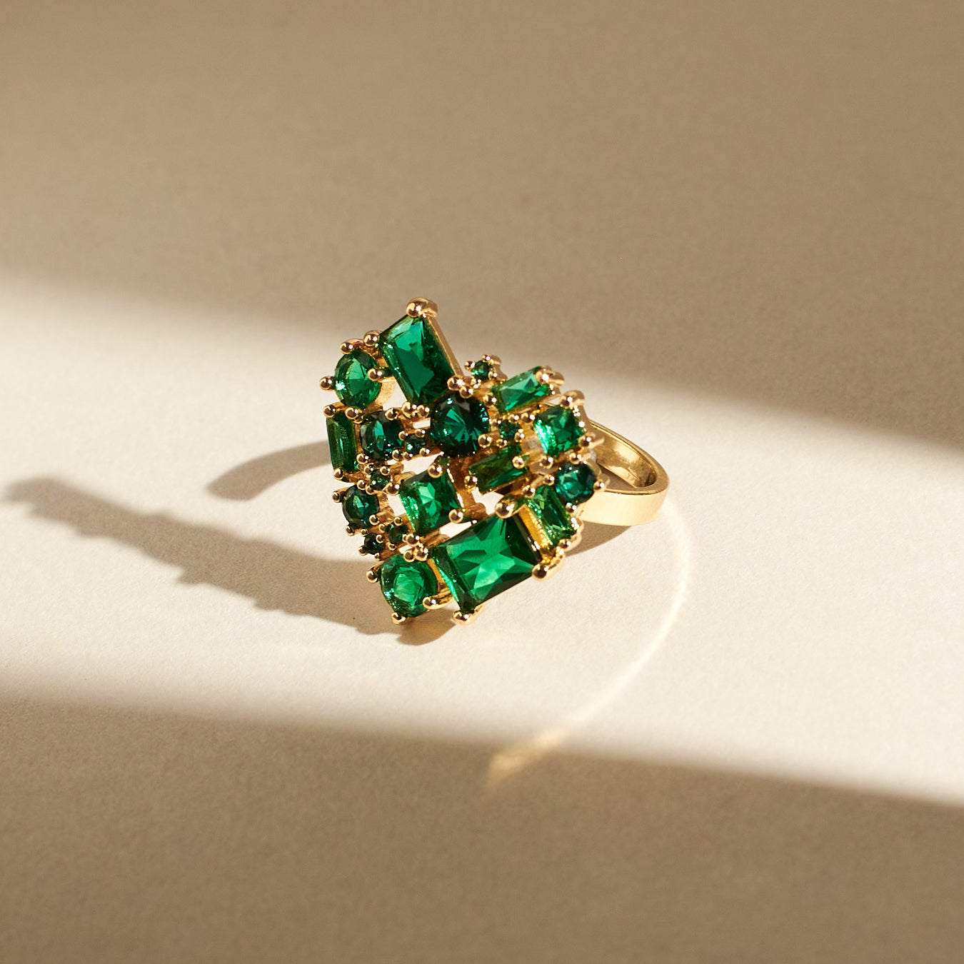 Vibrant Mossy Gem Ring