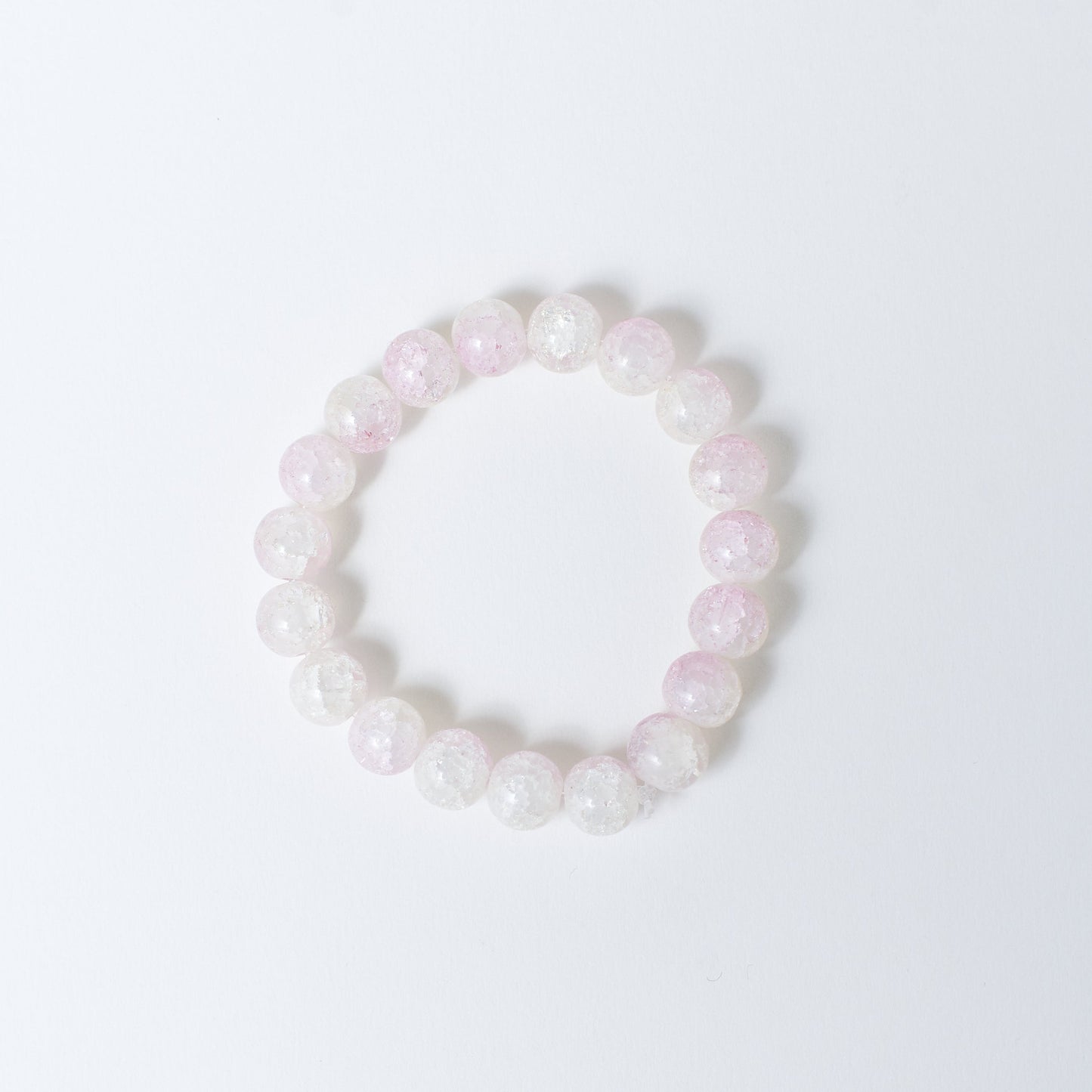 Whisper of Pink Beaded Bracelet